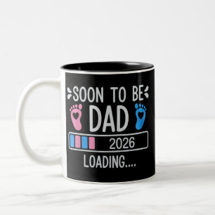 Tasse 2 Couleurs Futur Papa 2026 Annonce de Grossesse en Attente