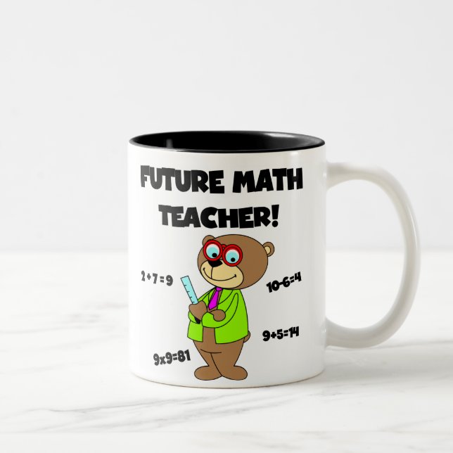 Tasse 2 Couleurs Futur professeur de maths (Droit)