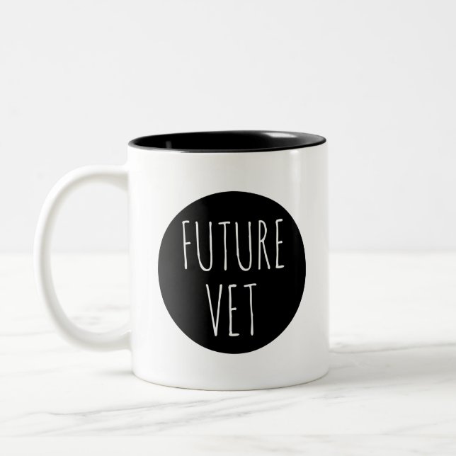 Tasse 2 Couleurs Futur vétérinaire // Célébration de la profession  (Gauche)