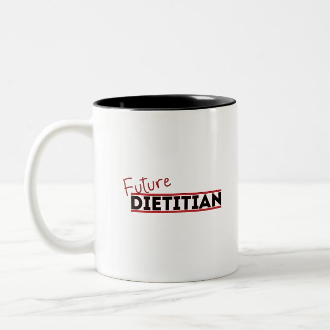 Tasse 2 Couleurs Future diététiste (Gauche)