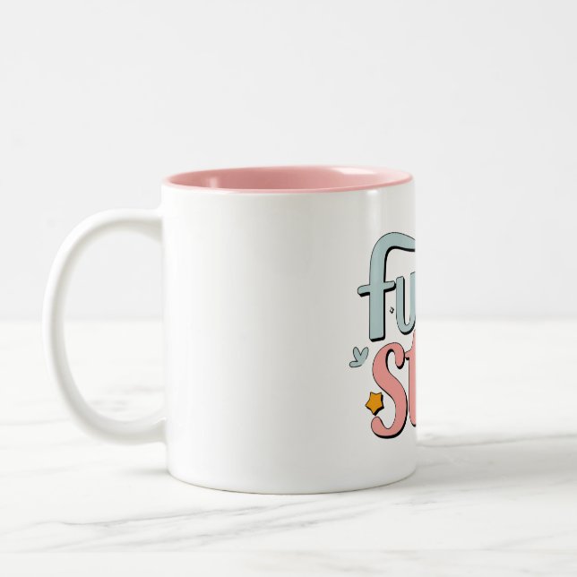 Tasse 2 Couleurs Future Star - Jolies empreintes de bébé (Gauche)