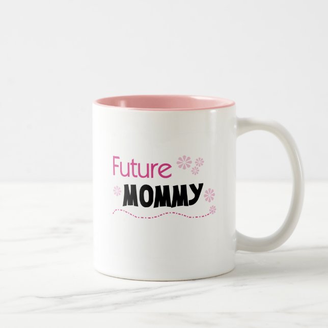 Tasse 2 Couleurs Futurs tee-shirts et cadeaux maman (Droit)