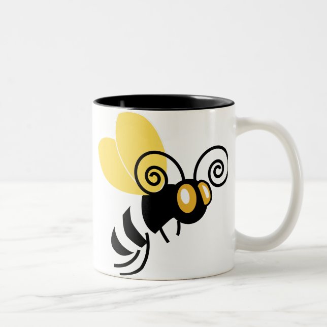 Tasse 2 Couleurs Gaffez l'abeille (Droit)