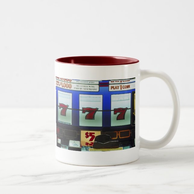 Tasse 2 Couleurs Gagnant de la machine à sous Lucky (Droit)