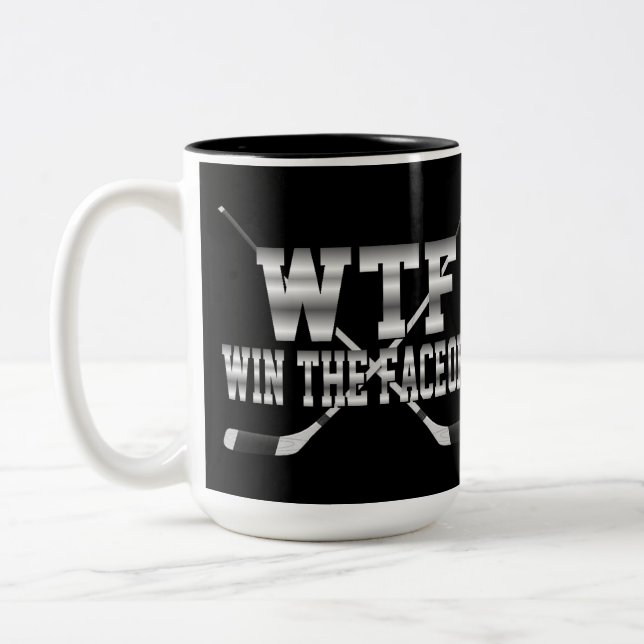 Tasse 2 Couleurs Gagner Le Face-Off (Gauche)