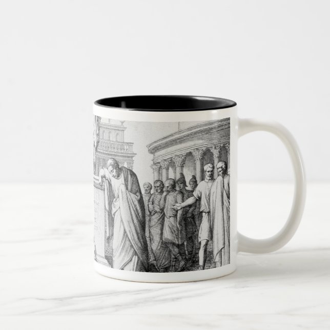 Tasse 2 Couleurs Gaius Gracchus pleurant avant son père (Droit)