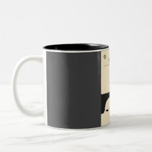 Tasse 2 Couleurs Gal � pagos Îles Vintage Minimal Travel Poste