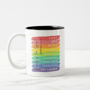 Tasse 2 Couleurs Galates 5:22-23 Fruit de l'Esprit