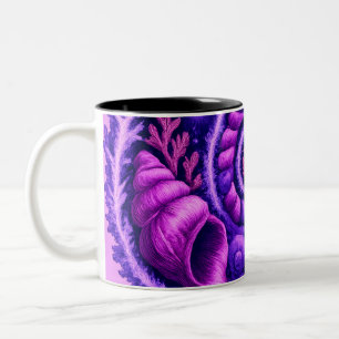 Tasse 2 Couleurs Galaxie Spirale Océan Mystique Art de Coquillage