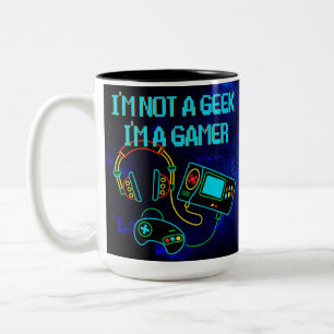 Tasse 2 Couleurs Gamer Retro Neon Blue