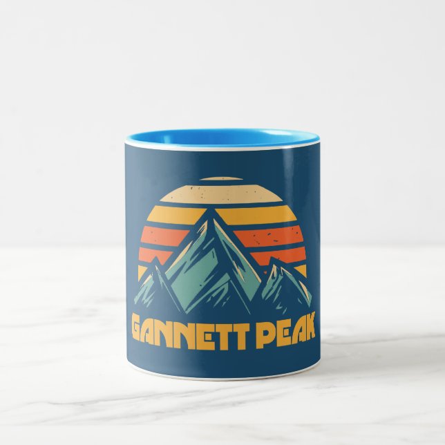 Tasse 2 Couleurs Gannett Peak Retro Turquoise (Centre)