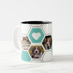 Tasse 2 Couleurs Garde photo pour chien de chien de chien de chien 