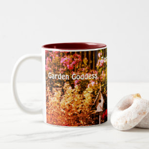 Tasse 2 Couleurs Garden Goddess Flower Garden Personnalisé