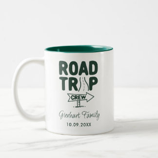 Tasse 2 Couleurs Garder le swag de la route familiale personnalisé