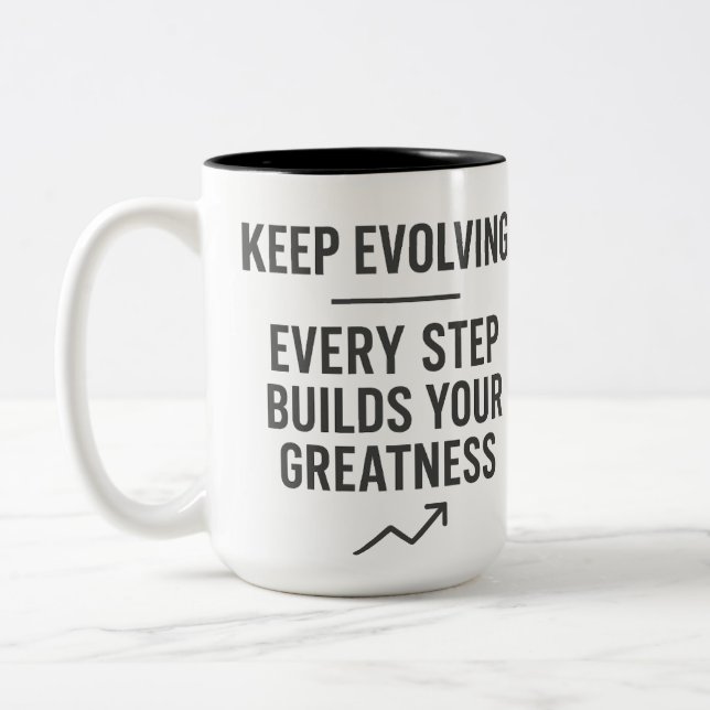 Tasse 2 Couleurs Garder une motivation évolutive (Gauche)