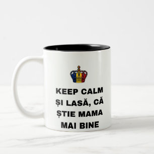 TASSE 2 COULEURS GARDEZ CALME ET LAISSE, MAMAN SAIT MIEUX