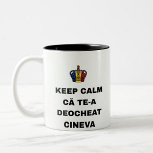 TASSE 2 COULEURS GARDEZ CALME QUELQU'UN VOUS A JETÉ UN SORT