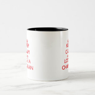 Tasse 2 Couleurs Gardez le calme et aimez un aumônier