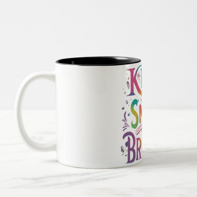 Tasse 2 Couleurs Gardez le sourire brillant (Gauche)