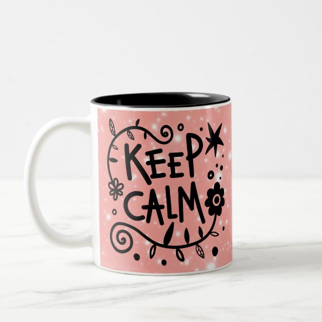 Tasse 2 Couleurs Gardez votre calme (Gauche)