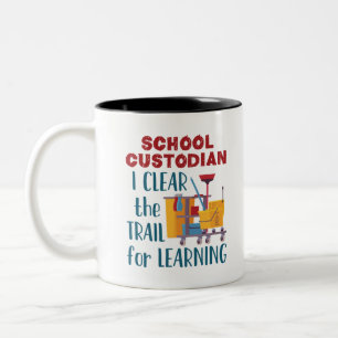 Tasse 2 Couleurs Gardien de l'école, j'efface la piste pour apprend