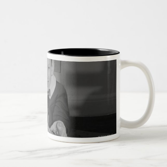 Tasse 2 Couleurs Gâteau d'anniversaire (Droit)