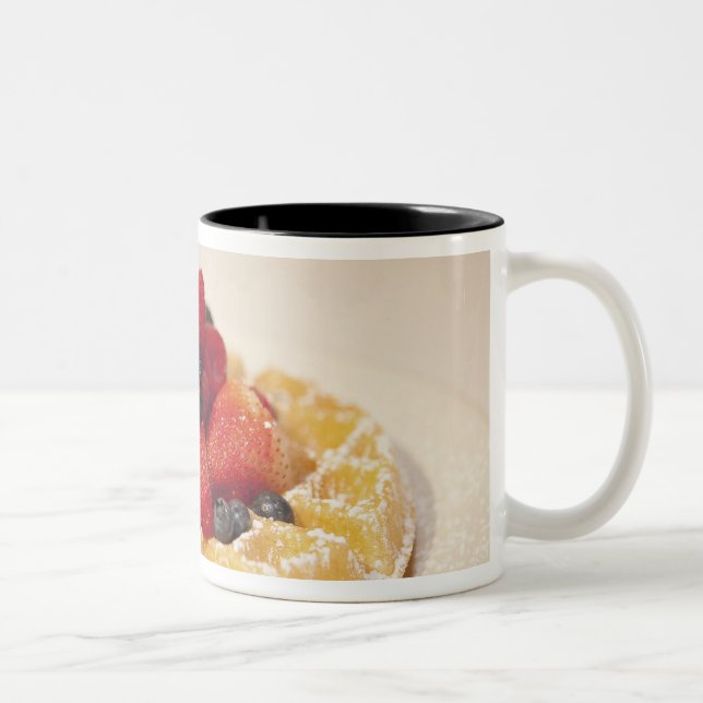 Tasse 2 Couleurs Gaufre aux fruits frais (Droit)