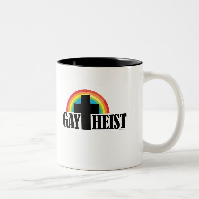 Tasse 2 Couleurs Gaytheiste (Droit)