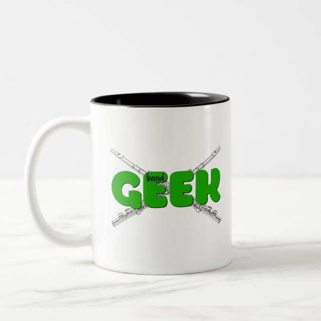 Tasse 2 Couleurs Geek de bande - Flûte (Gauche)