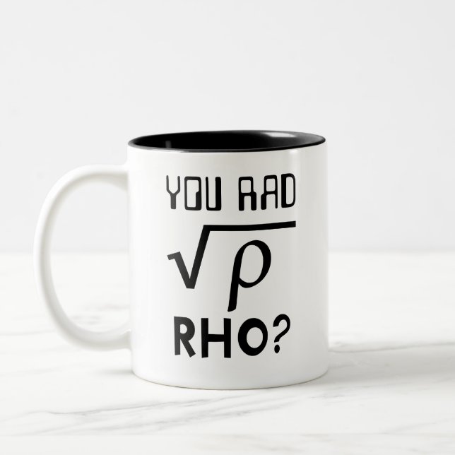 Tasse 2 Couleurs Geeky Math Enseignant Vous Avez Mad Bro Mème Carré (Gauche)