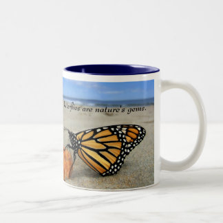 Tasse 2 Couleurs Gemmes de papillon - bleu par TDGallery