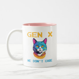 Tasse 2 Couleurs Gen X nous nous en fichons