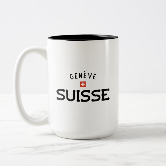 Tasse 2 Couleurs Geneve Suisse en détresse (Genève, Suisse) (Gauche)