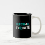 Tasse 2 Couleurs Génie aérospatial amusant C'est la science des fus<br><div class="desc">ingénierie aérospatiale. Ce n'est pas sorcier. Attendez, oui. Marchandises amusantes pour les ingénieurs geeks et nerd qui aiment l'humour, citations pleines d'esprit et blagues. Conception cool à porter sur votre travail et montrer votre passion dans l'aéronautique, les engins spatiaux et la science des fusées. Grand cadeau pour papa, père, mère,...</div>
