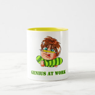 Tasse 2 Couleurs Génie au travail