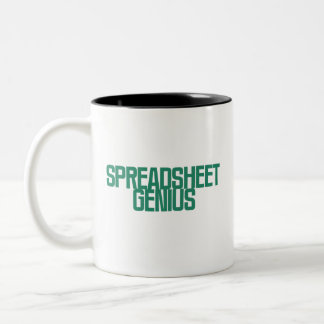 Tasse 2 Couleurs Génie des feuilles de calcul | Conception d'esprit