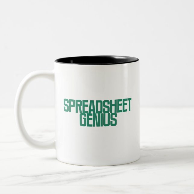 Tasse 2 Couleurs Génie des feuilles de calcul | Conception d'esprit (Gauche)