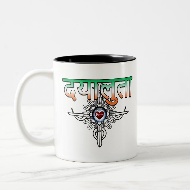 Tasse 2 Couleurs Gentillesse En Hindi (Gauche)
