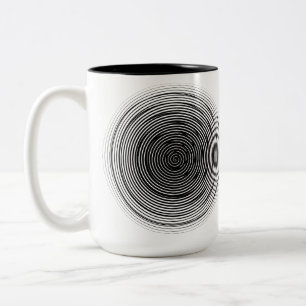 Tasse 2 Couleurs Géométrie sacrée de la spirale éternelle