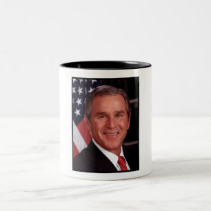 Tasse 2 Couleurs George Bush 43ème photo du président américain