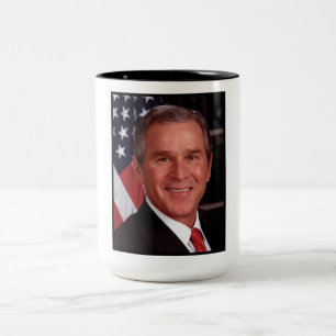 Tasse 2 Couleurs George Bush 43ème photo du président américain