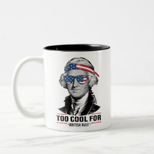 Tasse 2 Couleurs George Washington Cool Pour la British Rule 4 juil