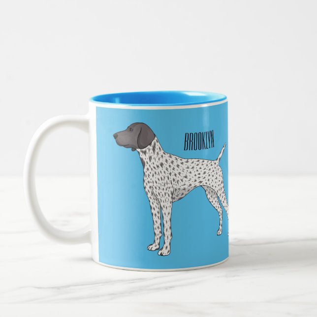 Tasse 2 Couleurs German Shorthred Pointer dog (Gauche)