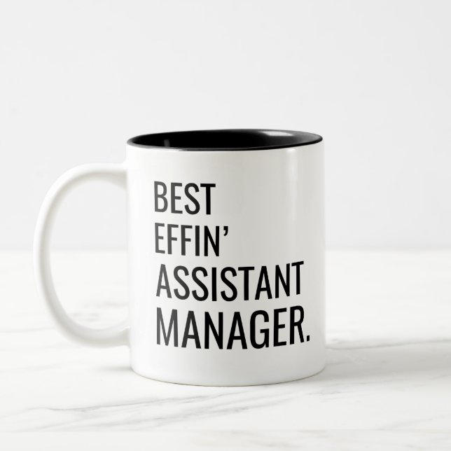 Tasse 2 Couleurs Gestionnaire d'Assistant Best Effin' (Gauche)