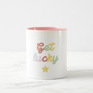 Tasse 2 Couleurs Get lucky avec étoile
