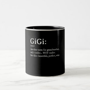 Tasse 2 Couleurs Gigi Définition T Femmes Gigi Cadeau Grand-mère 
