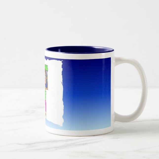 Tasse 2 Couleurs Gigi faisant cuire le bleu (Droit)