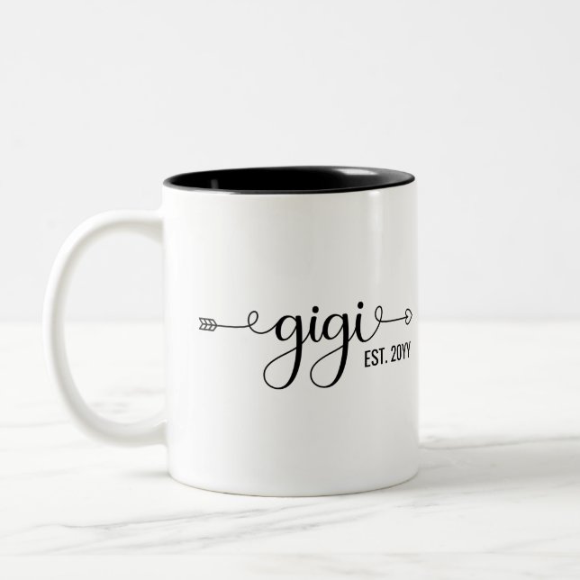 Tasse 2 Couleurs Gigi Grandma a établi des cadeaux | Grand-mère (Gauche)
