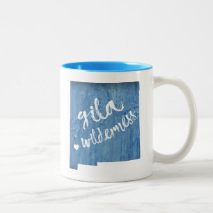 Tasse 2 Couleurs Gila Wilderness Nouveau-Mexique Grain de bois