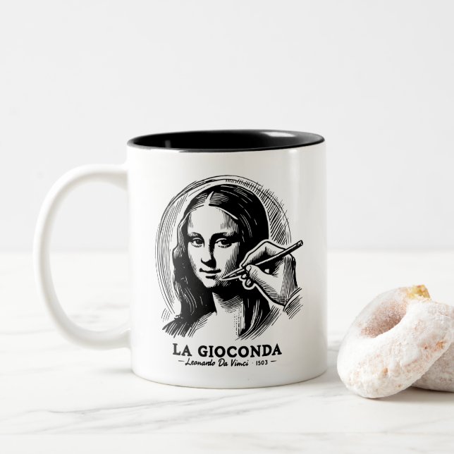 Tasse 2 Couleurs Gioconda (Avec donut)